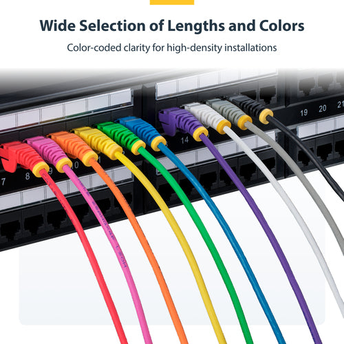 StarTech.com 15ft White Slim CAT6 Ethernet Cable, Snagless, 100W PoE, UTP, LSZH, 28AWG Pure Bare Copper Wire, Slim RJ45 Network Patch Cord w/Strain Reliefs, Individually Tested