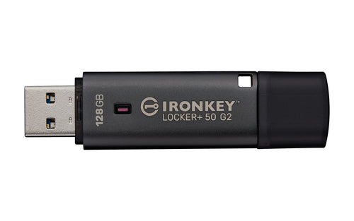 Kingston Technology IronKey 128GB Locker Plus 50 G2, FIPS 197, AES-256