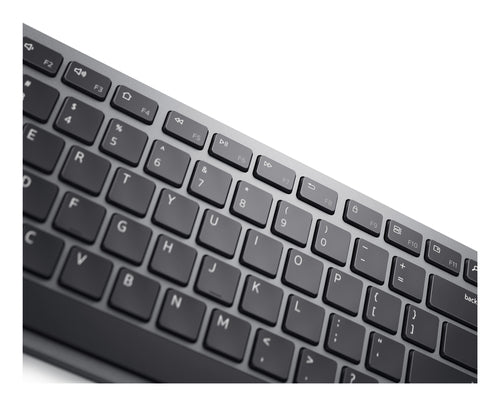 DELL KM7321W keyboard Mouse included Office RF Wireless + Bluetooth US English Grey, Titanium