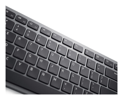 DELL KM7321W keyboard Mouse included Office RF Wireless + Bluetooth US English Grey, Titanium