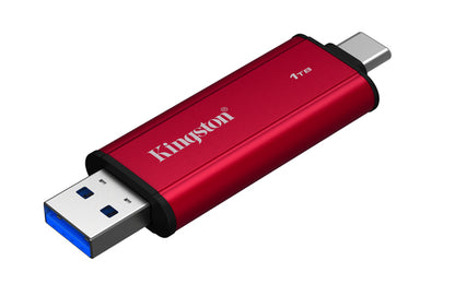 Kingston Technology 1TB Dual USB-A/C Portable SSD, Up to 1050MB/s USB 3.2 Gen 2