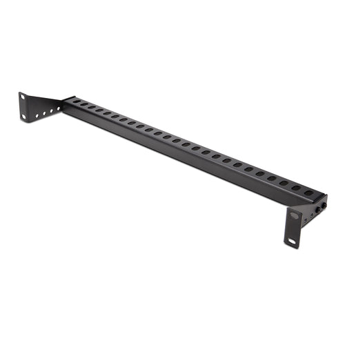 StarTech.com 1U Rack Mountable Cable Lacing Bar w/Adjustable Depth, Cable Support Guide For Organized 19" Racks/Cabinets, Horizontal Cable Guide For Patch Panels/Switches/PDUs