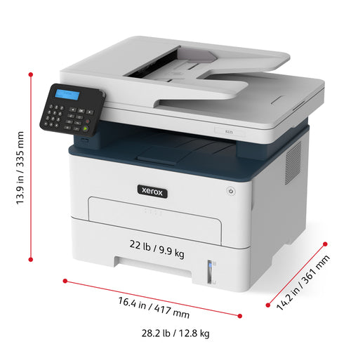Xerox B225/DNI multifunction printer Laser A4 600 x 600 DPI 36 ppm Wi-Fi