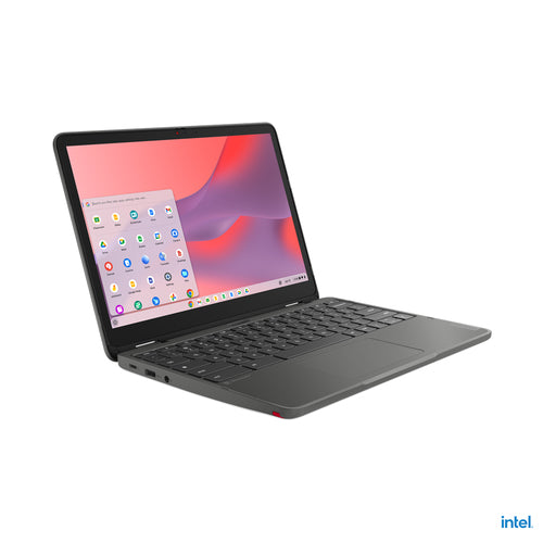 Lenovo 500e Yoga Chromebook Gen 4 Intel® N N100 31 cm (12.2") Touchscreen WUXGA 4 GB LPDDR5-SDRAM 32 GB eMMC Wi-Fi 6E (802.11ax) ChromeOS US English Grey