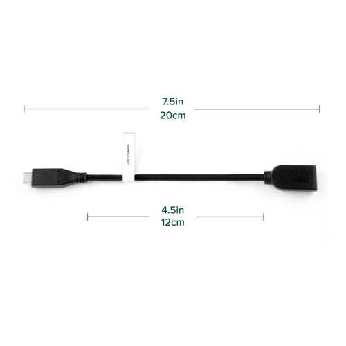 Plugable Technologies USB C to USB Adapter Cable with Driverless Technology, Enables Connection of USB Type C Laptop, Tablet, or Phone to a USB 3.0 Device (8 inch / 20 cm)