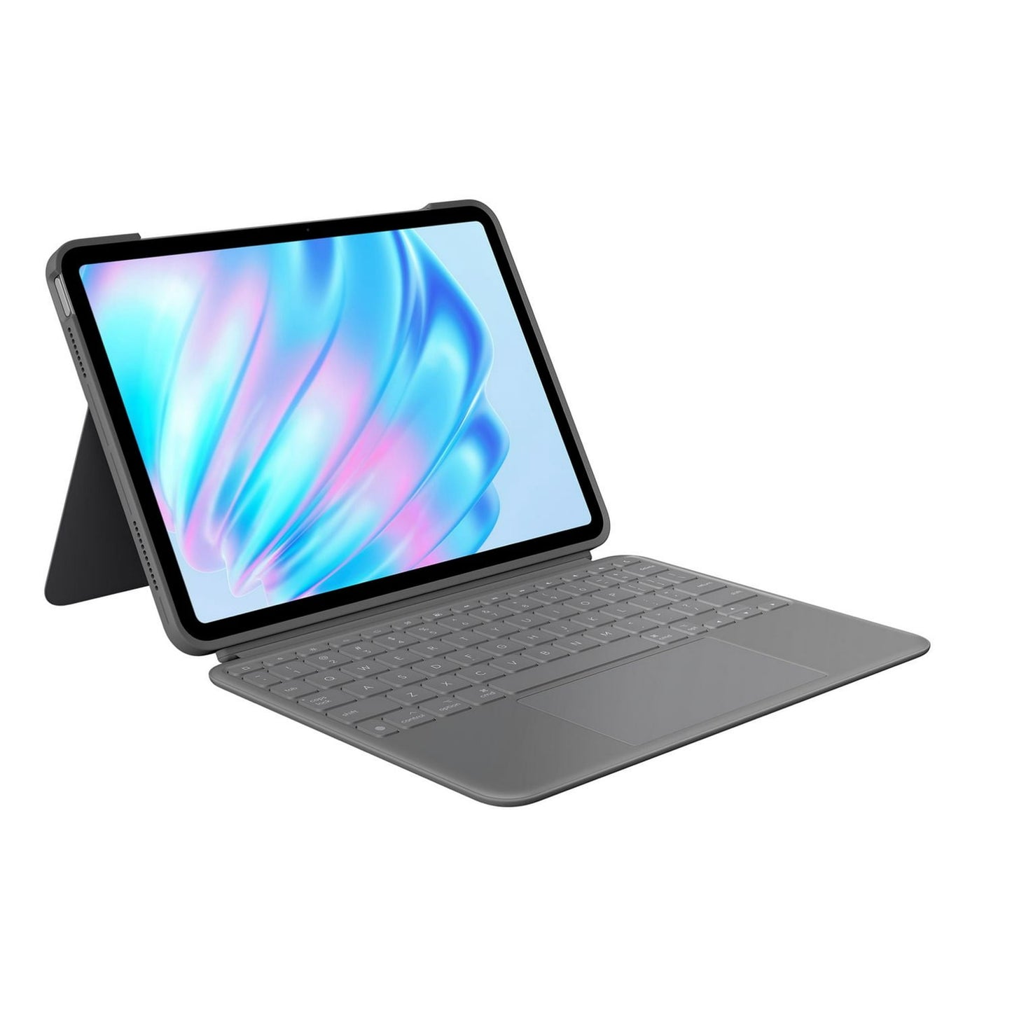 Logitech - Combo Touch for iPad Air 11-inch (Latest Model)(M2 chip) Keyboard Case with Detachable Keyboard and Trackpad - Oxford Gray
