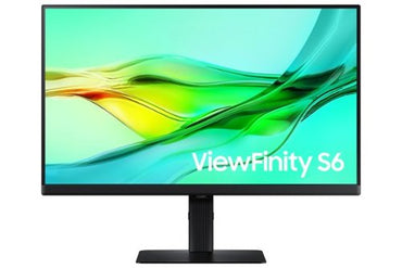 Samsung ViewFinity 24" S6 (S60D) QHD HDR10 Monitor with USB-C and Daisy Chain (HDMI, USB, DisplayPort) - Black