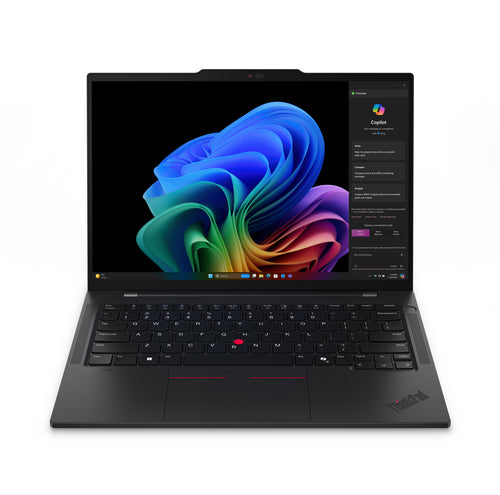Lenovo ThinkPad T14s Gen 6 (Snapdragon) Copilot+ PC X1P-42-100 Laptop 35.6 cm (14") WUXGA 16 GB LPDDR5x-SDRAM 512 GB SSD Wi-Fi 7 (802.11be) Windows 11 Pro Black