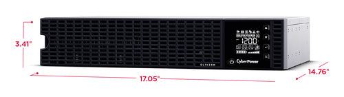 CyberPower Online S Series OL1K5RM uninterruptible power supply (UPS) Double-conversion (Online) 1.5 kVA 1200 W 8 AC outlet(s)