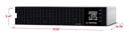 CyberPower Online S Series OL1K5RM uninterruptible power supply (UPS) Double-conversion (Online) 1.5 kVA 1200 W 8 AC outlet(s)