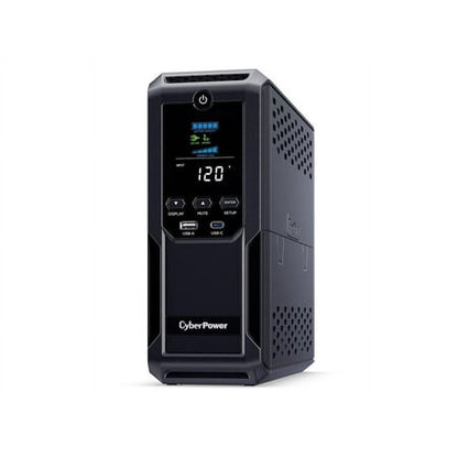 CyberPower CP1350AVRLCD3 Intelligent LCD UPS Systems - 1350VA/815W  120 VAC  NEMA 5-15P  Mini-Tower  12 Outlets