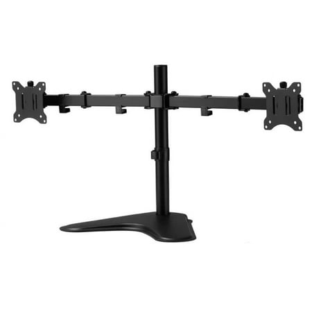 Amer Networks Dual Articulating Arm Monitor Stand  Black