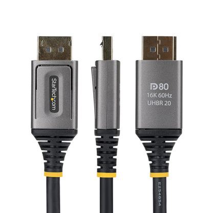 StarTech.com 50cm DisplayPort 2.1 Cable, VESA Certified DP80 DisplayPort Cable, Uncompressed 10K/8K 60Hz, 16K 60Hz/8K 240Hz w/DSC 1.2a, DP 2.1 Monitor Cord
