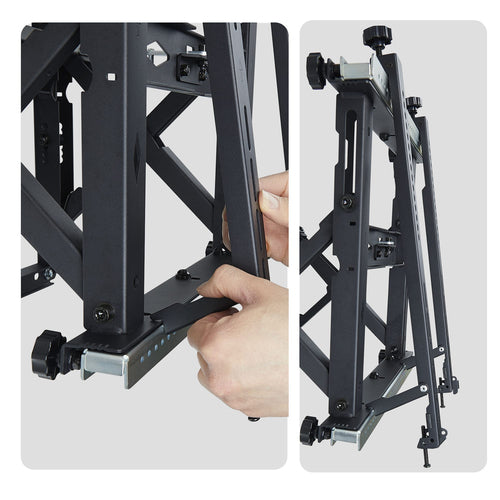 StarTech.com Video Wall TV Mount for up to 70-inch and 154lb (70kg) Displays, Landscape/Portrait Orientation, Bracket with Kickstand Design, Six-Point Adjustments