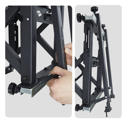 StarTech.com Video Wall TV Mount for up to 70-inch and 154lb (70kg) Displays, Landscape/Portrait Orientation, Bracket with Kickstand Design, Six-Point Adjustments