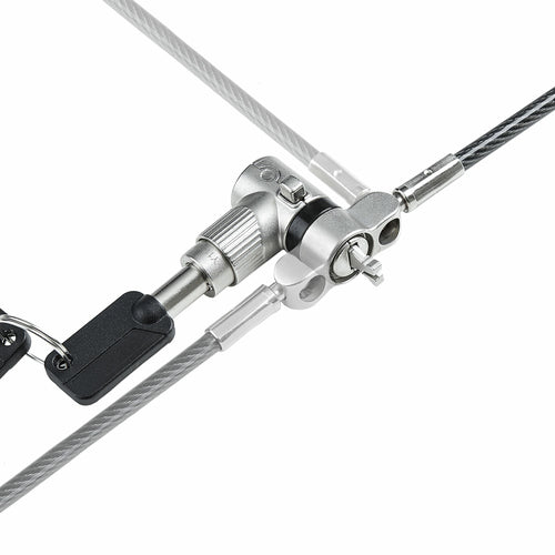 StarTech.com 3-in-1 Universal Laptop Lock 6.6ft (2m), Master Keyed Locking Cable, Compatible w/Noble Wedge®/Nano/K-Slot, Anti-Theft Cut-Resistant Cable, TAA