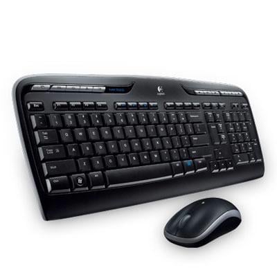 Logitech - MK320 Full-size Wireless Membrane Keyboard and Mouse Bundle - Black