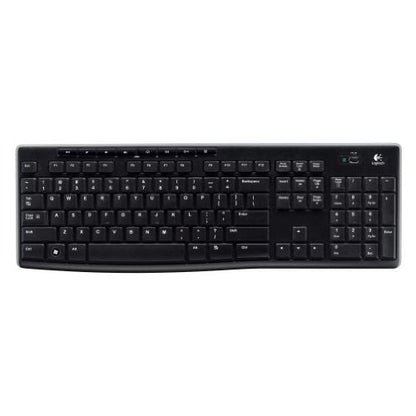 Logitech K270 Wireless Keyboard for Windows  2.4 GHz Wireless  Full-Size  Number Pad  Black