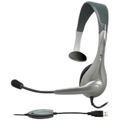 Cyber Acoustics AC-840 USB Mono Headset Internet Communication & Boom Mic AC840