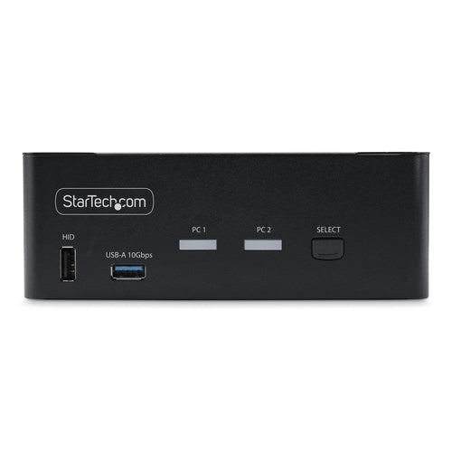 StarTech.com 2-Port Dual-Monitor DisplayPort KVM Switch, 8K 60Hz / 4K 144Hz, DP 1.4, 2x USB 10Gbps Ports, 4x USB HID Ports, Hotkey Switching, TAA Compliant