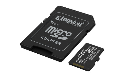 Kingston Technology 128GB microSDXC Industrial C10 A1 pSLC Card + SD Adapter