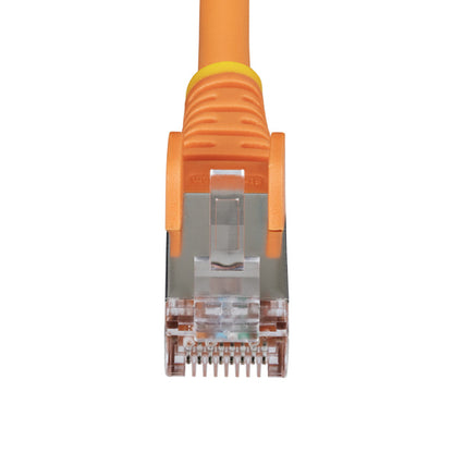 StarTech.com 2ft Orange CAT6a Ethernet Cable, Snagless RJ45, 10GbE, 100W PoE++, S/FTP, LSZH, 27AWG Pure Bare Copper Wire, 500MHz, Shielded Network Patch Cord w/Strain Reliefs, Individually Tested/ETL Verified