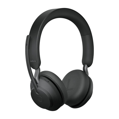 Jabra Evolve2 65 UC Stereo Std Headset Wireless Head-band Office/Call center USB Type-C Bluetooth Charging stand Black