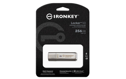 Kingston Technology IronKey 256GB Locker Plus 50 AES Encryption