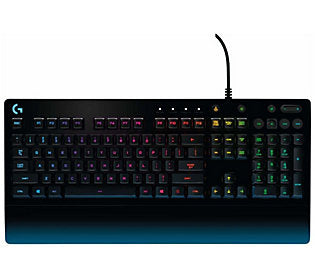 Logitech - Prodigy G213 Full-size Wired Membrane Gaming Keyboard with RGB Backlighting - Black