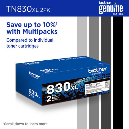 Brother TN-830XL2PK toner cartridge 2 pc(s) Original Black
