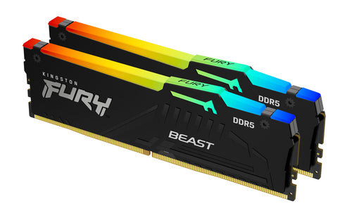 Kingston Technology FURY Beast 128GB 5600MT/s DDR5 CL40 DIMM (Kit of 2) RGB