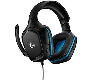 Logitech G432 Wired Gaming Headset  7.1 Surround Sound  DTS Headphone:X 2.0  50 mm Audio Drivers  USB and 3.5 mm Jack  Flip-to-Mute Mic  PC  Black
