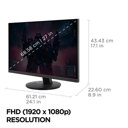 Viewsonic VX Series VX2716A computer monitor 68.6 cm (27") 1920 x 1080 pixels Full HD LCD Black