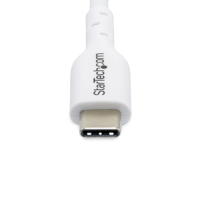 StarTech.com 6ft (1.8m) USB-C Charging Cable, Charge & Sync, 60W (3A) PD, USB 2.0 Laptop Charger Cable, TPE Jacket - White USB C Charging Cord