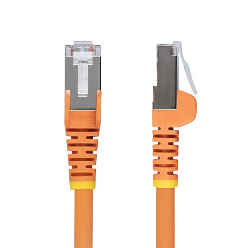 StarTech.com 10ft Orange CAT6a Ethernet Cable, Snagless RJ45, 10GbE, 100W PoE++, S/FTP, LSZH, 27AWG Pure Bare Copper Wire, 500MHz, Shielded Network Patch Cord w/Strain Reliefs, Individually Tested/ETL Verified
