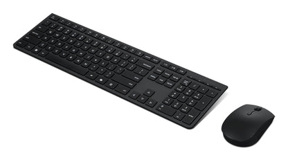 Lenovo 4X31R64327 keyboard Mouse included Office RF Wireless + Bluetooth Canadian Black