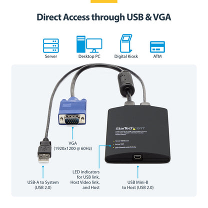 StarTech.com USB Crash Cart Adapter with File Transfer & Video Capture