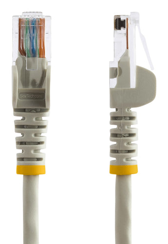 StarTech.com Cat5e patch cable with snagless RJ45 connectors – 3 ft, gray
