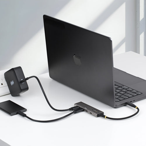 StarTech.com 4-Port USB-C Hub, 10Gbps, 100W PD Charging, 4x USB-C Ports, Overcurrent Protection, PCR Aluminum, For MacBook / Dell / ThinkPad / HP / iPad / Tablet