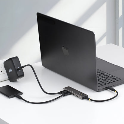 StarTech.com 4-Port USB-C Hub, 10Gbps, 100W PD Charging, 4x USB-C Ports, Overcurrent Protection, PCR Aluminum, For MacBook / Dell / ThinkPad / HP / iPad / Tablet