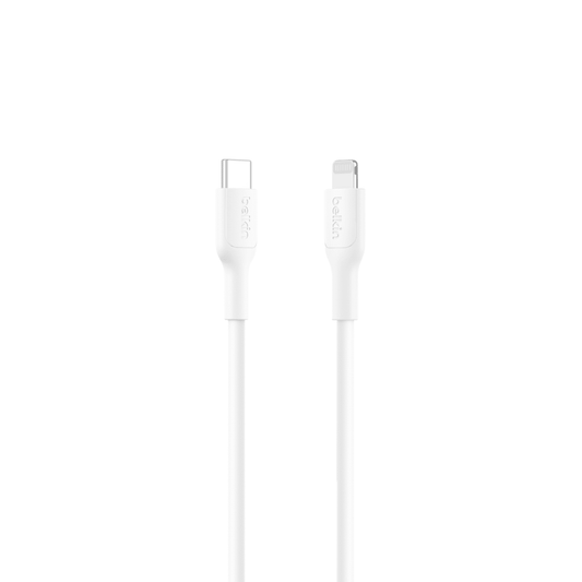 Belkin Boostcharge Eco Usb C To Lightning Cable (1m/3.3ft.) - Soft, Flexible Fast-Charging Cable, Lightning Iphone Charger Cord For Iphone 14 & Earlie