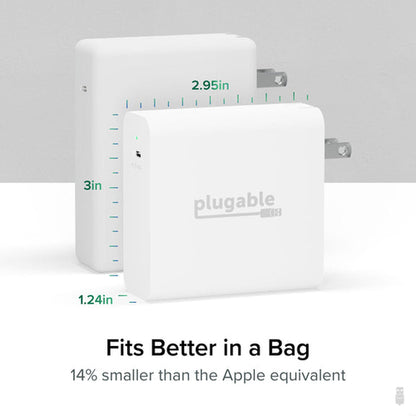 Plugable Technologies PS-EPR-140C1 mobile device charger Universal White AC Fast charging Indoor