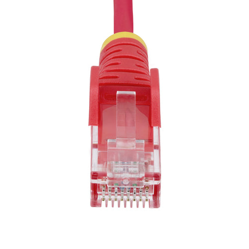 StarTech.com 7ft Red Slim CAT6 Ethernet Cable, Snagless, 100W PoE, UTP, LSZH, 28AWG Pure Bare Copper Wire, Slim RJ45 Network Patch Cord w/Strain Reliefs, Individually Tested