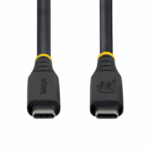 StarTech.com 3ft (91cm) USB4 Cable, 40Gbps, USB-IF Certified USB-C Cable, 240W PD, 8K 60Hz/4K 240Hz DP2.1 DP40, TPE Jacket, Thunderbolt 4 Compatible - Black USB-C Cord