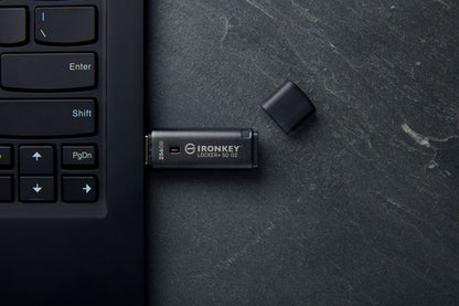 Kingston Technology IronKey 256GB Locker Plus 50 G2, FIPS 197, AES-256