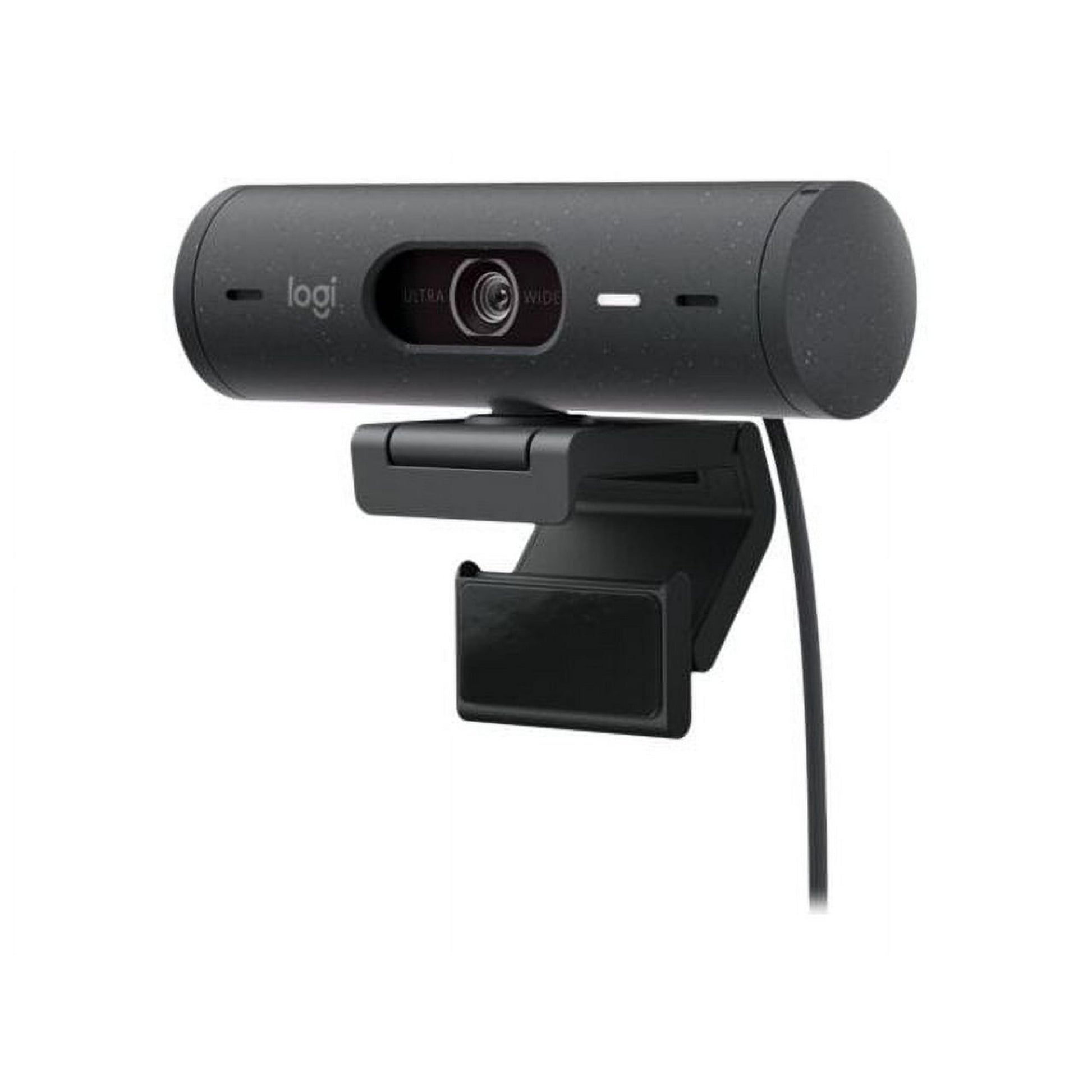 Logitech BRIO 505 Webcam - 4 Megapixel - 60 fps - Graphite - USB Type C - 1920 x 1080 Video - Auto-focus - 4x Digital Zoom - Microphone - Notebook  Display Screen  Monitor