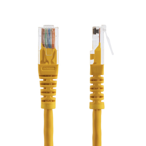StarTech.com 15 ft Cat5e Yellow Molded RJ45 UTP Cat 5e Patch Cable - 15ft Patch Cord