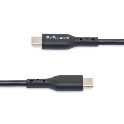 StarTech.com 3ft (91cm) USB-C Charging Cable, Charge & Sync, 60W (3A) PD, USB 2.0 Laptop Charger Cable, TPE Jacket - Black USB C Charging Cord