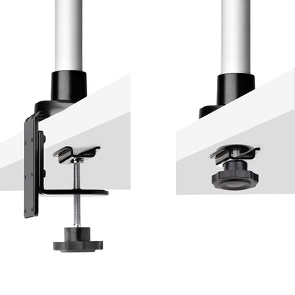StarTech.com Monitor Desk Mount For 27in 16:9 or 30in 21:9 Ultrawide Screens, VESA 75x75/100x100, Tool-Less Arm Adjustments, C-Clamp/Grommet, Spring-Assisted Arm