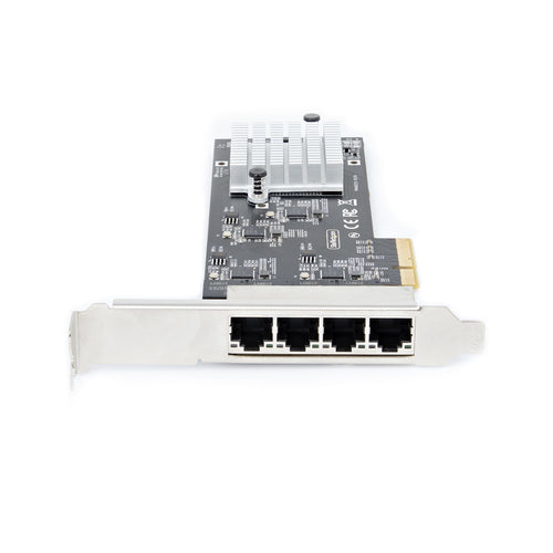StarTech.com 4-Port 2.5Gbps NBASE-T PCIe Network Card, Intel I225-V, Quad-Port Computer Network Card, Multi-Gigabit NIC, PCI Express Server LAN Card, Desktop Ethernet Interface